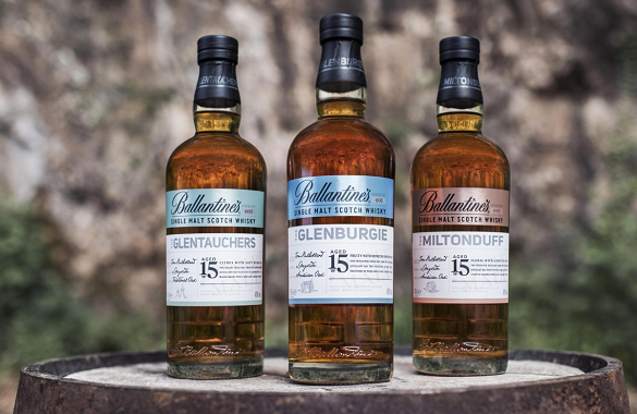 Blurring the distinction: Single malts from big-name blended brand Ballantine's