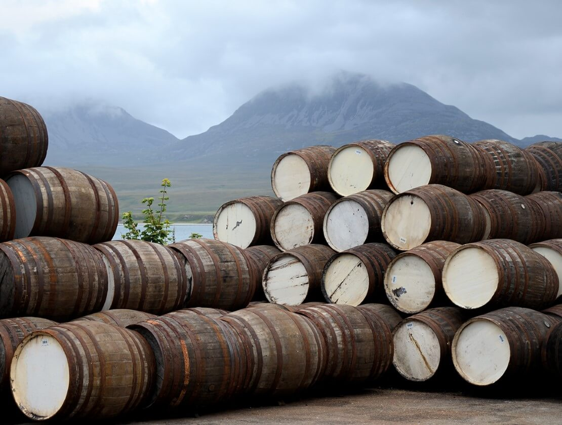 (Casks outside a Scotch warehouse) With such unprecedented demand, producers will have to be careful not to run dry