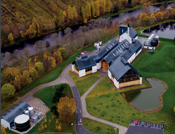 Chivas Brothers' Dalmunach distillery, which opened in 2015 and has pioneered green technologies. Source: SEPA 