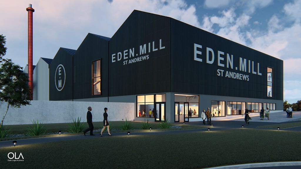 (Eden Mill distillery in St Andrews) Eden Mill may be the Fife distillery with the fewest ties to the traditional Lowland style