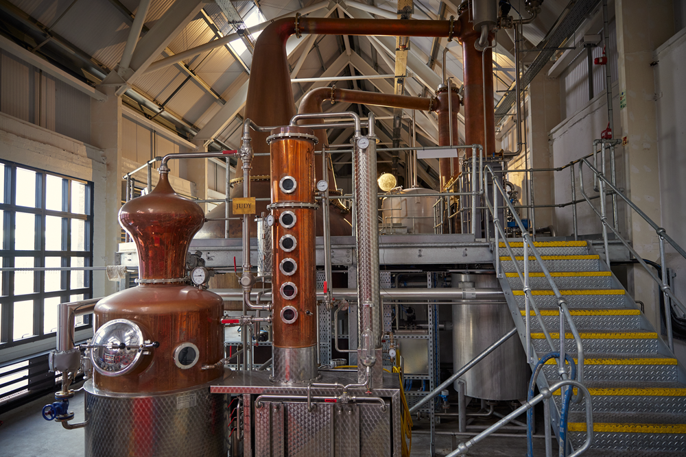 (The stillroom at Bonnington distillery) Small distillers like Halewood are finding success getting off the ground