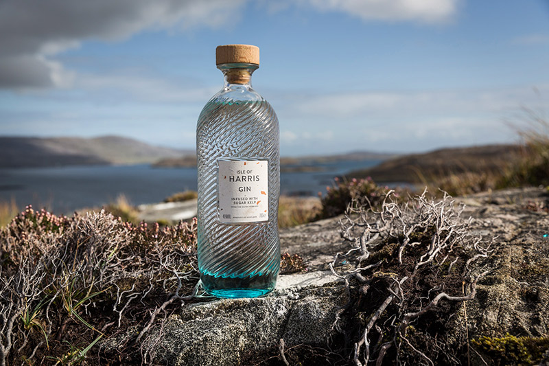 (Isle of Harris' famed gin bottle) The Isle of Harris gin's design has caught the attention of consumers, and the whisky hopes to follow suit
