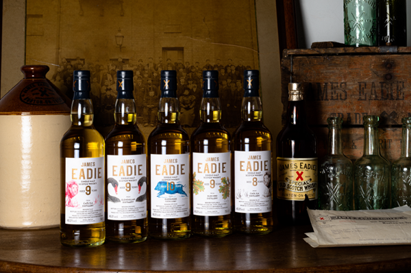 (James Eadie's range of small batch single malt whiskies) While large-scale bottlers may value consistency and aesthetic, this leaves room for smaller brands to prioritise natural production as a point of difference