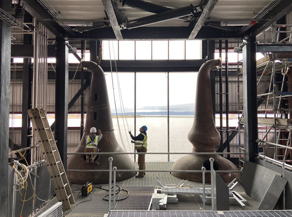 (Port of Leith's stills being fitted) Ian Stirling is taking advantage of Port of Leith's newcomer status to break fresh ground