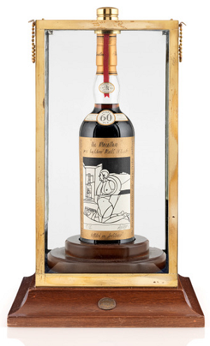 The Macallan Valerio Adami 1926 60-year old, sold at Bonhams Whisky Sale in Edinburgh, October 2018 for a (then) new world record of £848,750 