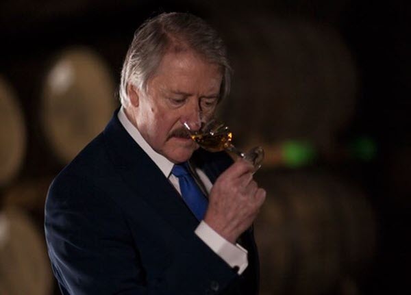 (Richard Paterson nosing a glass of whisky at a festival) Richard Paterson's larger-than-life image has drawn many fans