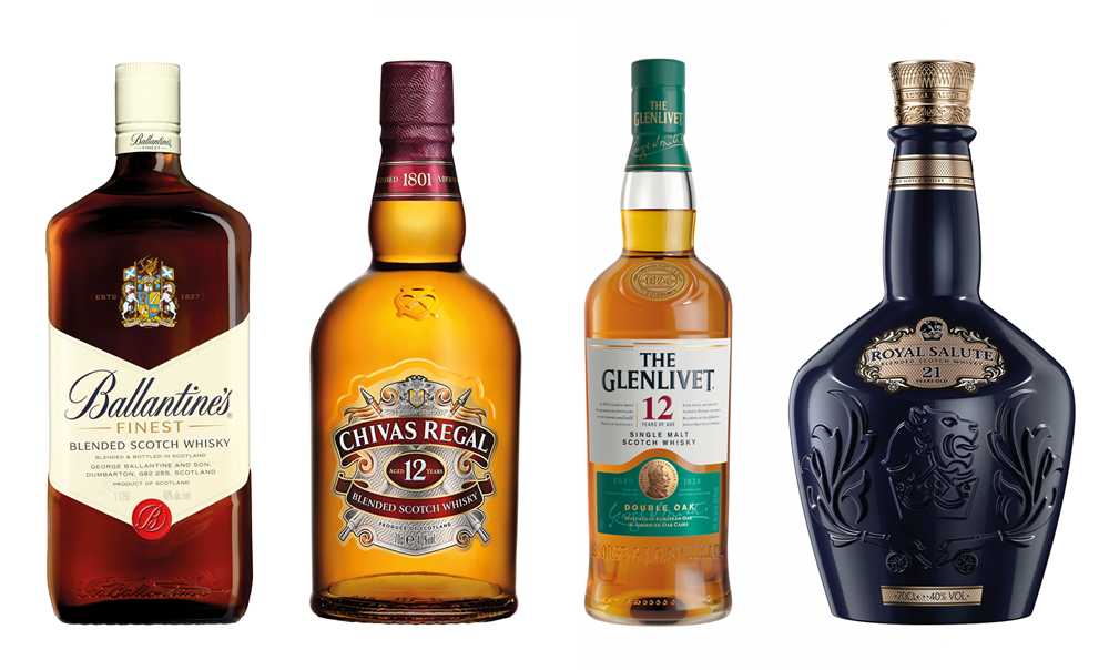 (Pernod Ricard's 4 leading brands) Spearheaded by Ballantine's, Glenlivet, Royal Salute and Chivas, Pernod had a record year