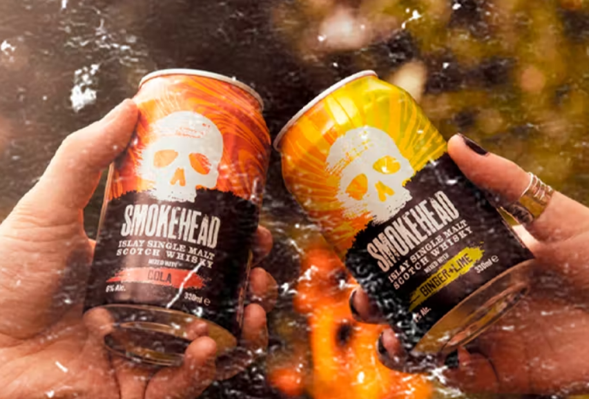 (Two Smokehead RTD mixed drinks) Smokehead have never been short on innovation, and these releases were the first single malt RTDs