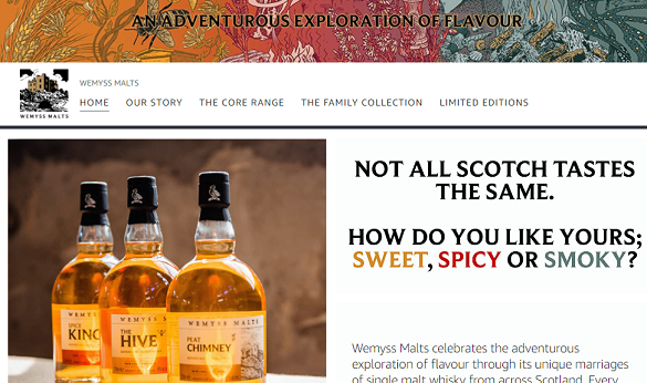 Wemyss Malts' store-front at Amazon.co.uk