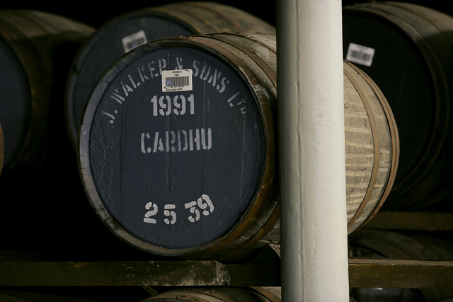 Cardhu whisky cask, image courtesy of Diageo Plc