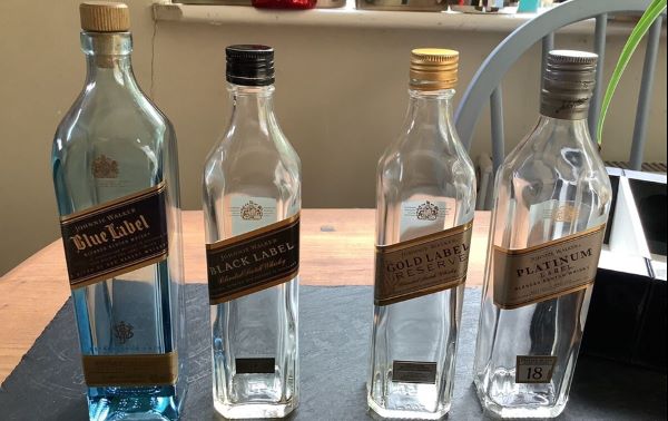 Empty bottles sold on ebay 