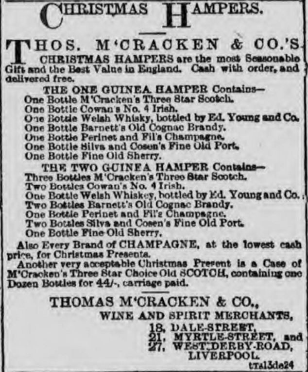 Welsh Whisky Christmas Hamper, 1892