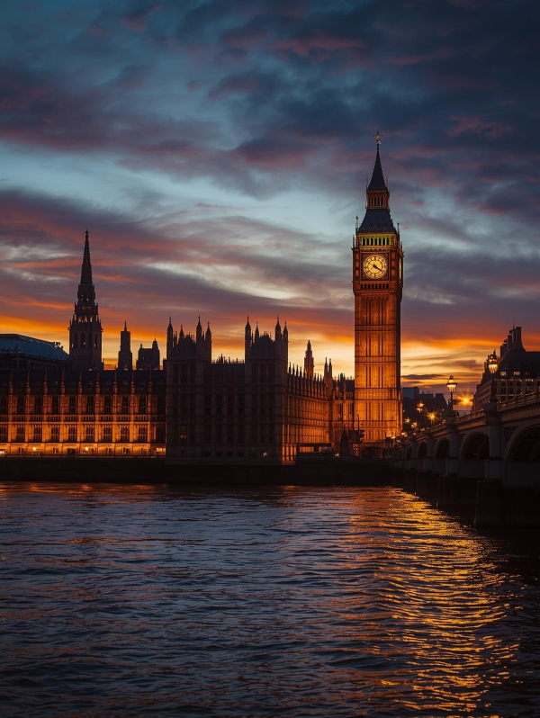 Houses of Parliament in the evening light Houses of Parliament in the evening light